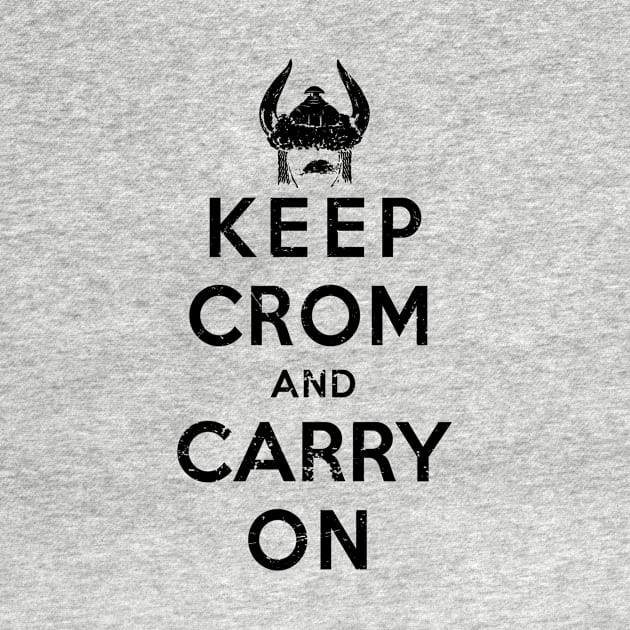 Keep Crom (Black) by Miskatonic Designs